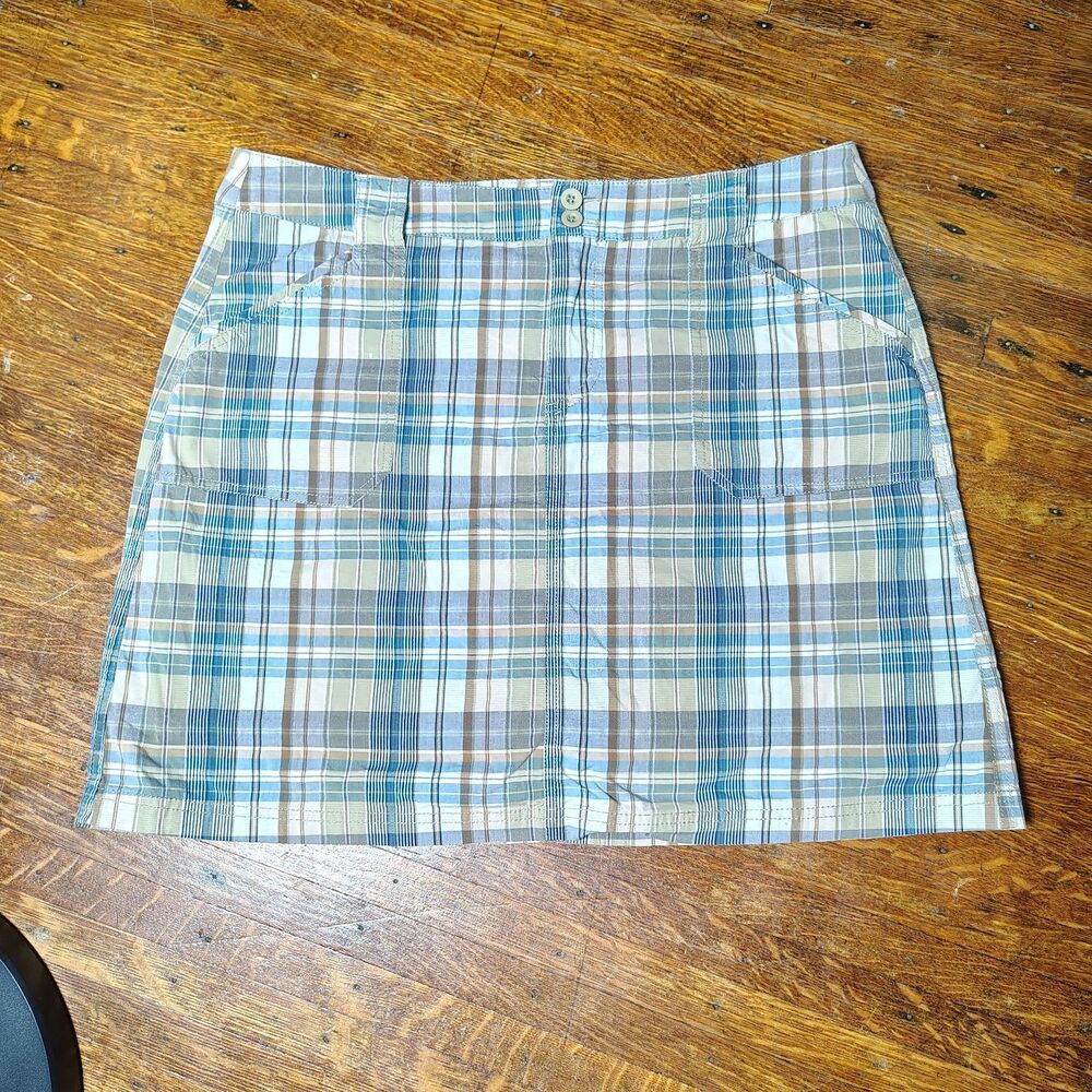 Plaid Academia Skort Preppy Christopher & Banks Sz 12/T723